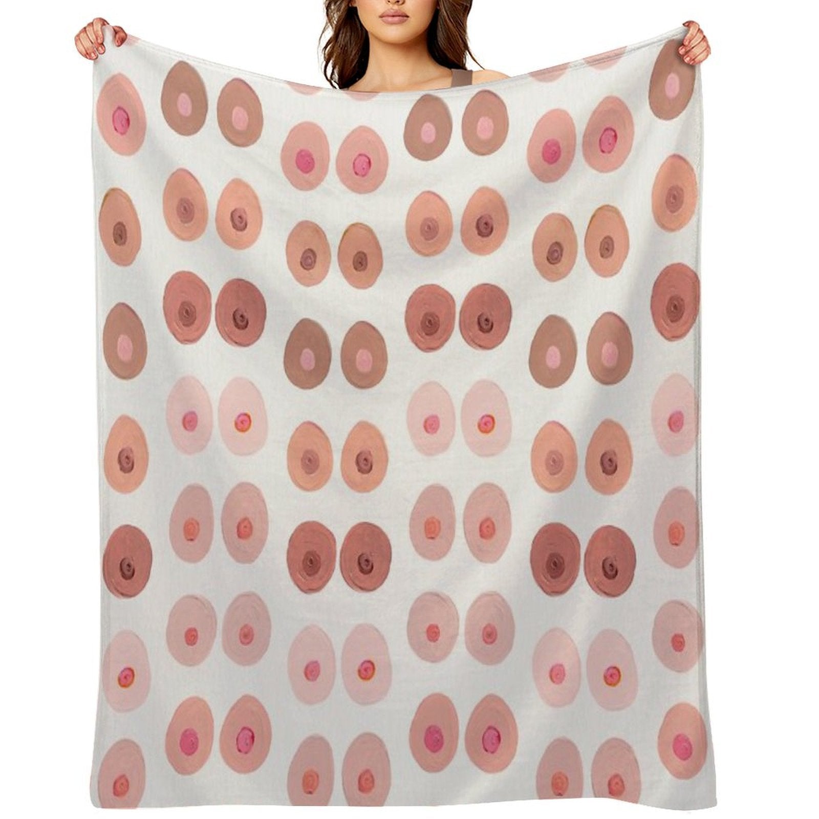 Boobs Shrink-resistant Throw Blanket