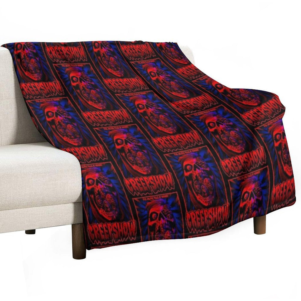 Five Jolting Tales of Horror! Shrink-resistant Throw Blanket