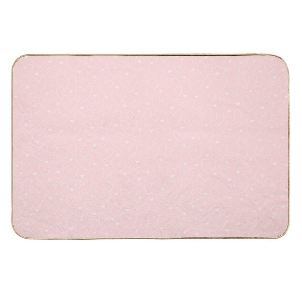 Pink Hearts  High-Traffic Bath Mat