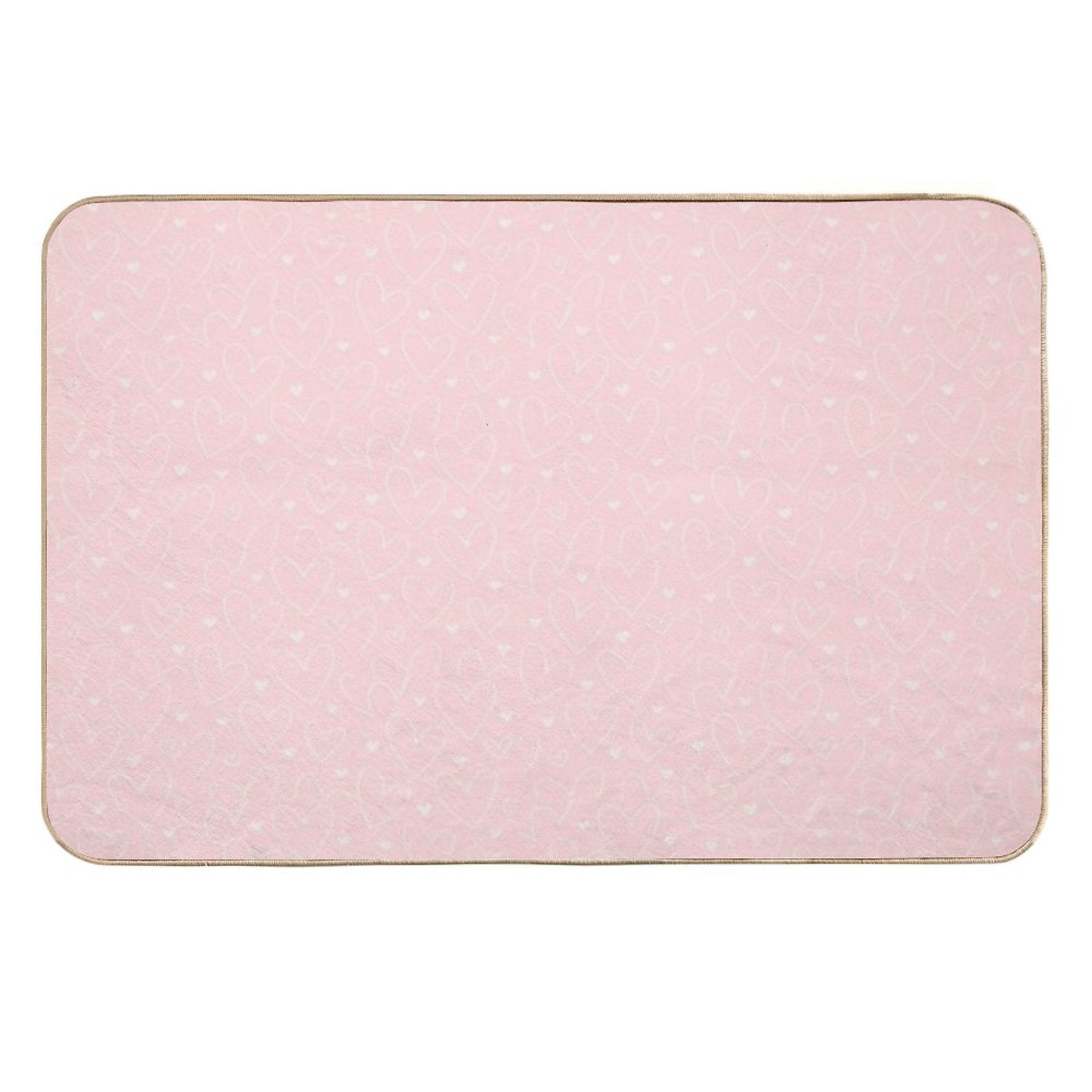Pink Hearts  High-Traffic Bath Mat