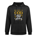 Vintage Blessed By God For 69 Years Happy 69th Birthday Unisex Design Hoodie