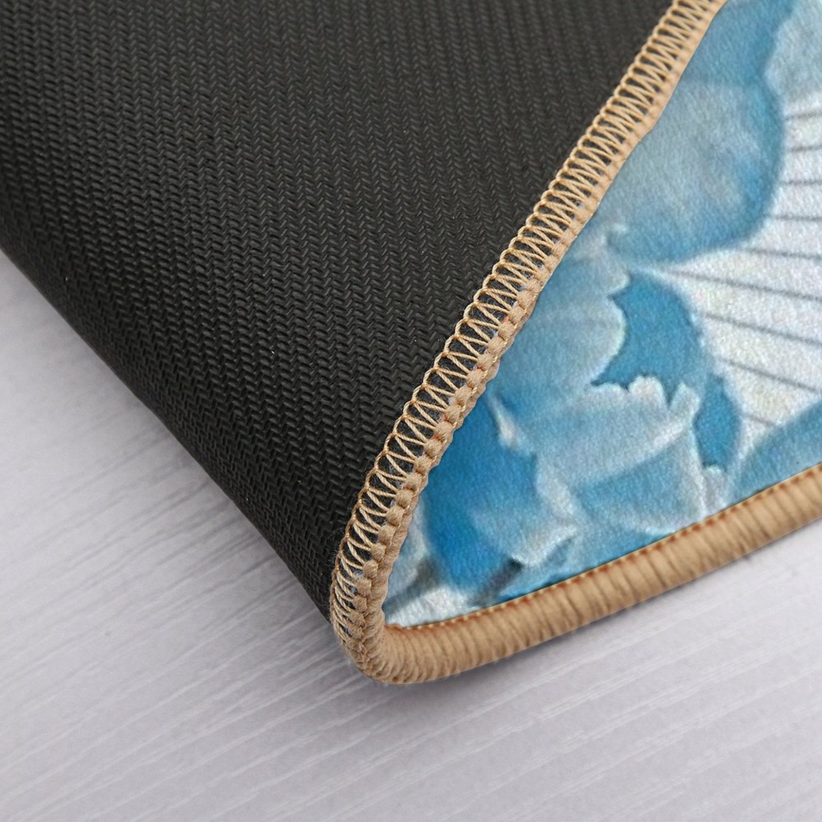 Tulip Blossom Abstract Art Print  Dirt-Trapping Bath Mat