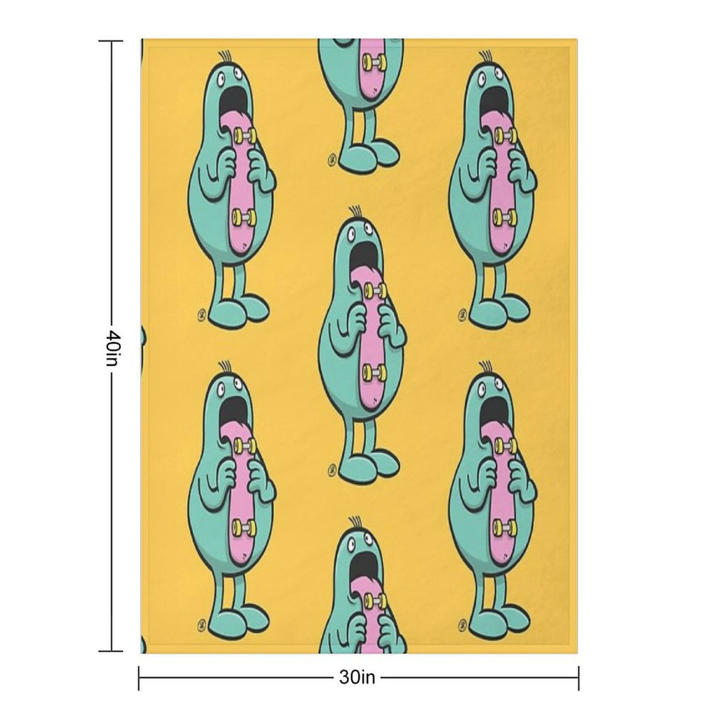 Skate Language Gift-ready Throw Blanket