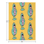 Skate Language Gift-ready Throw Blanket