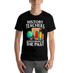 Funny History Teacher Design For Men Women Social Studies  Heathered Texture T-Shirt