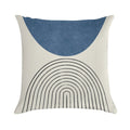 Arch Balance Blue - Mid Century Modern Soft Easy Maintenance Throw Pillow