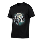 Funny Three Dog Moon, 3 Harlequin Great Dane, Weird Meme Men Women Kids  Heathered Texture T-Shirt
