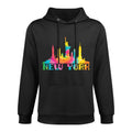 New York City Skyline NYC Tie Dye Liberty I Love New York Colorfast Hoodie