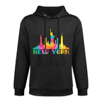 New York City Skyline NYC Tie Dye Liberty I Love New York Colorfast Hoodie