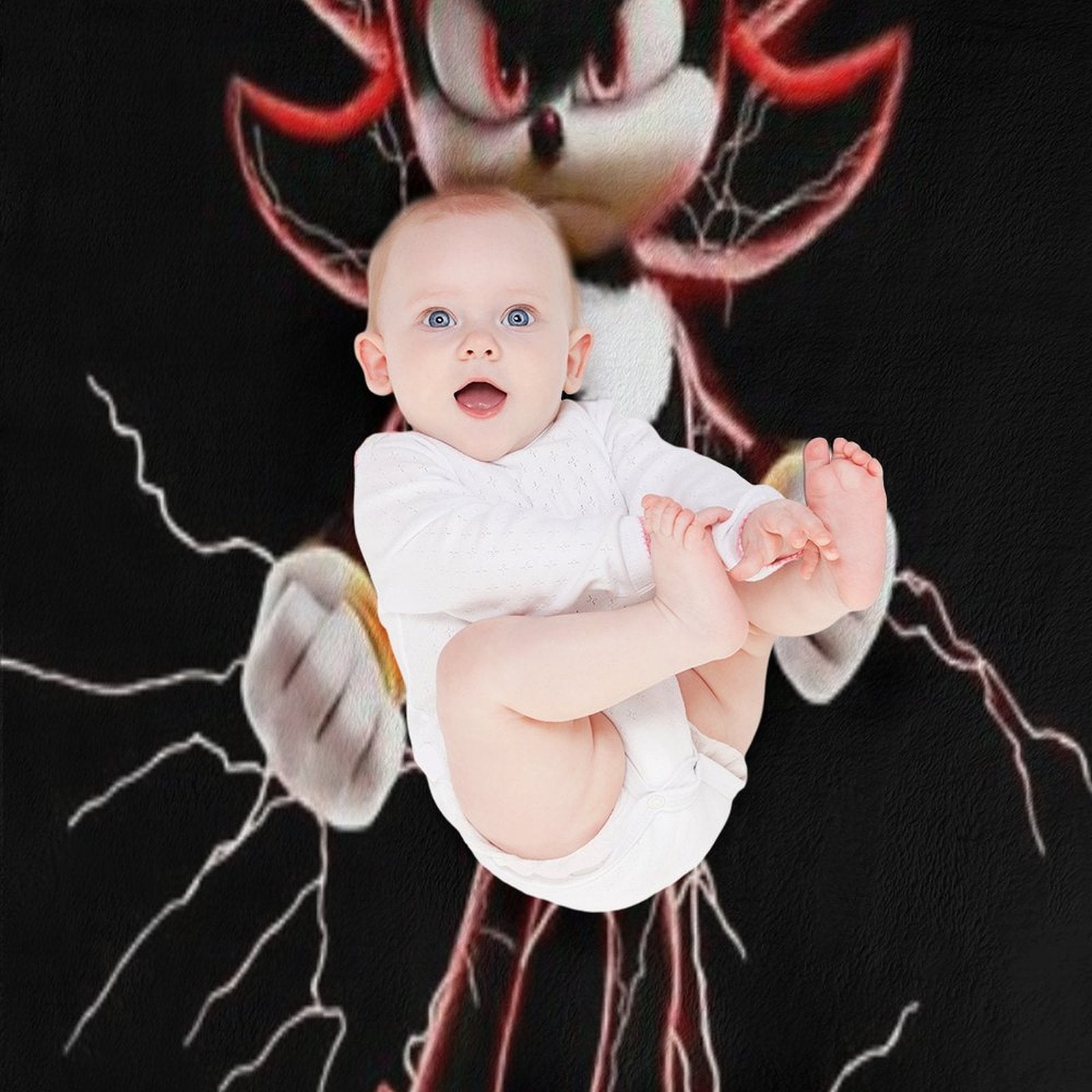 Shadow The Hedgehog Compact Throw Blanket