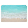 Bright Blue Calm Ocean Shore  Multi-Purpose Bath Mat