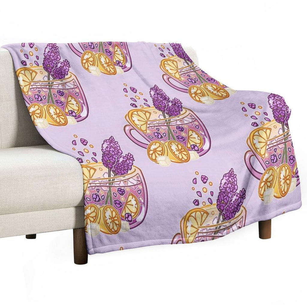 Lavender Lemonade Quick-dry Throw Blanket