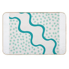 Ocean Two Blue Tone Aesthetic Design Durable Bath Mat