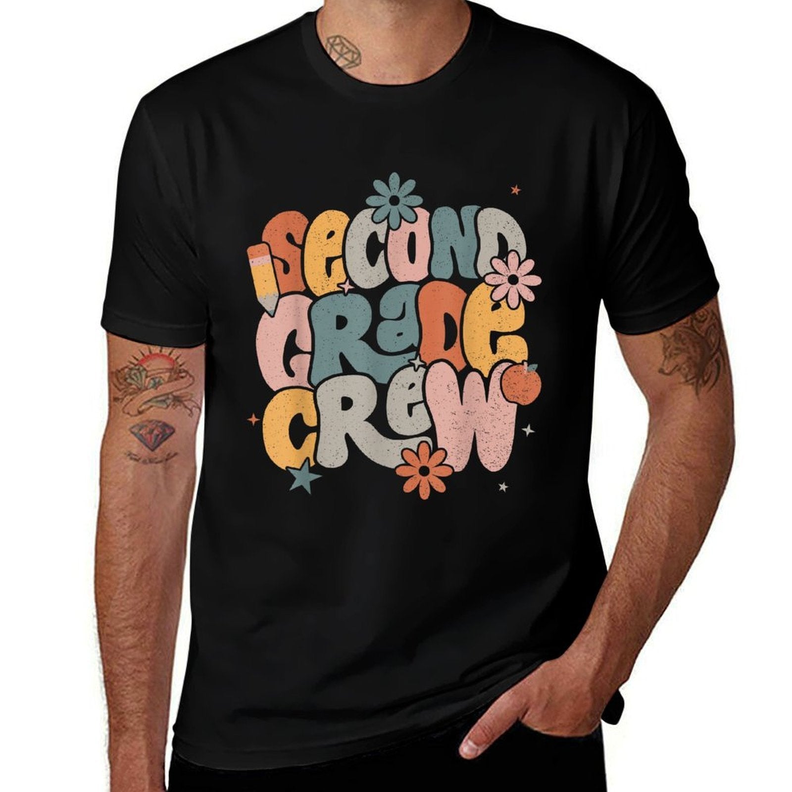 Back To School Second Grade Crew Tshirt 2nd Grade Teacher Men Women Kids  Classic T-Shirt