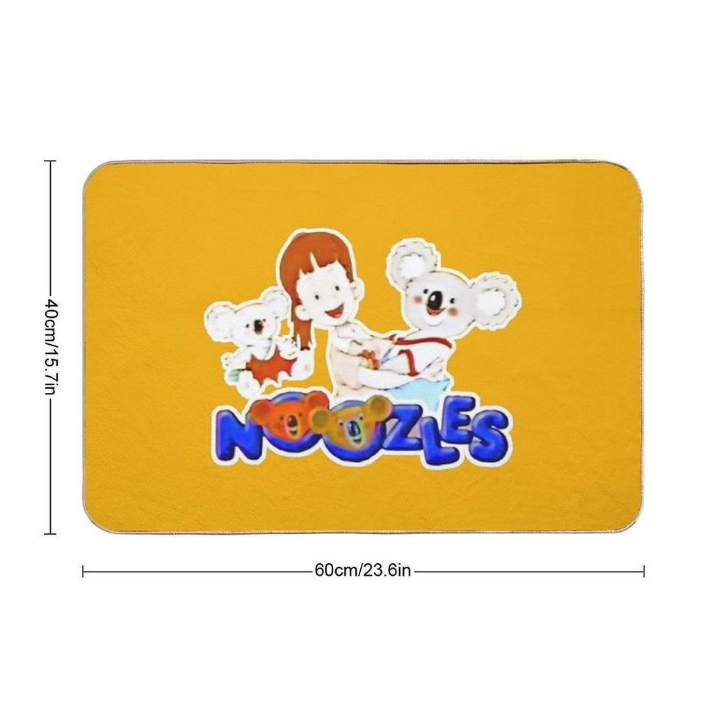 Retro 80s - 90s Noozles Sandy Blinky And Pinky Koala Throwback Tribute  Repositionable Bath Mat