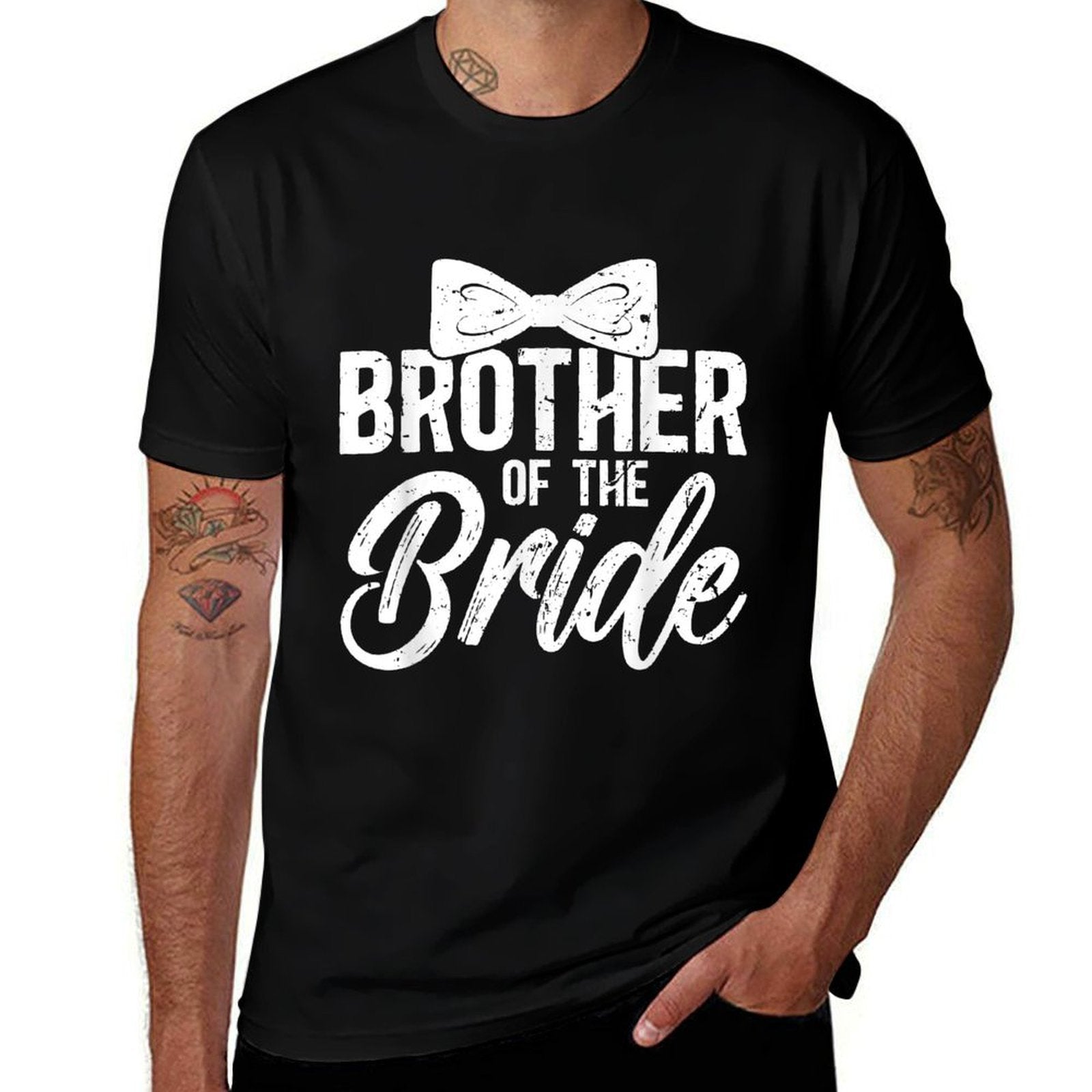 Brother Of The Bride Brother Brides Brother  Rolled Sleeves T-Shirt