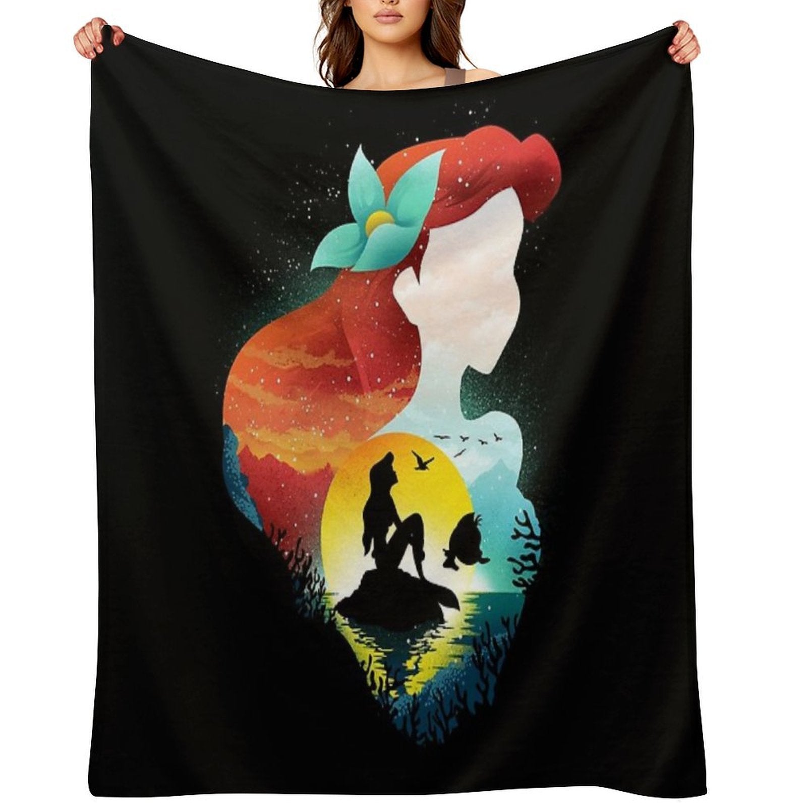 Under The Sea Plush Throw Blanket