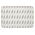 Floral Pattern  High-Traffic Bath Mat