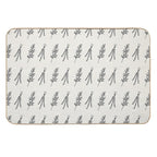 Floral Pattern  High-Traffic Bath Mat