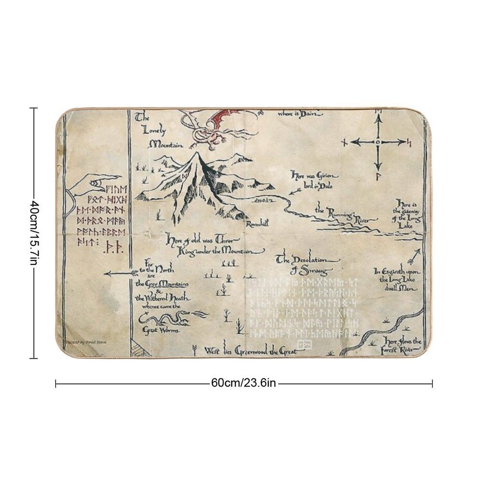 Legendary Treasure Maps  Pet-Safe Bath Mat