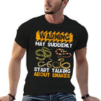 Snake Lover Warning May Suddenly Start Talking About Snakes  Polyester Blend T-Shirt
