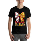 Busy Raising Ballers Softball Coquette Baseball Bow Game Day  Lightweight T-Shirt