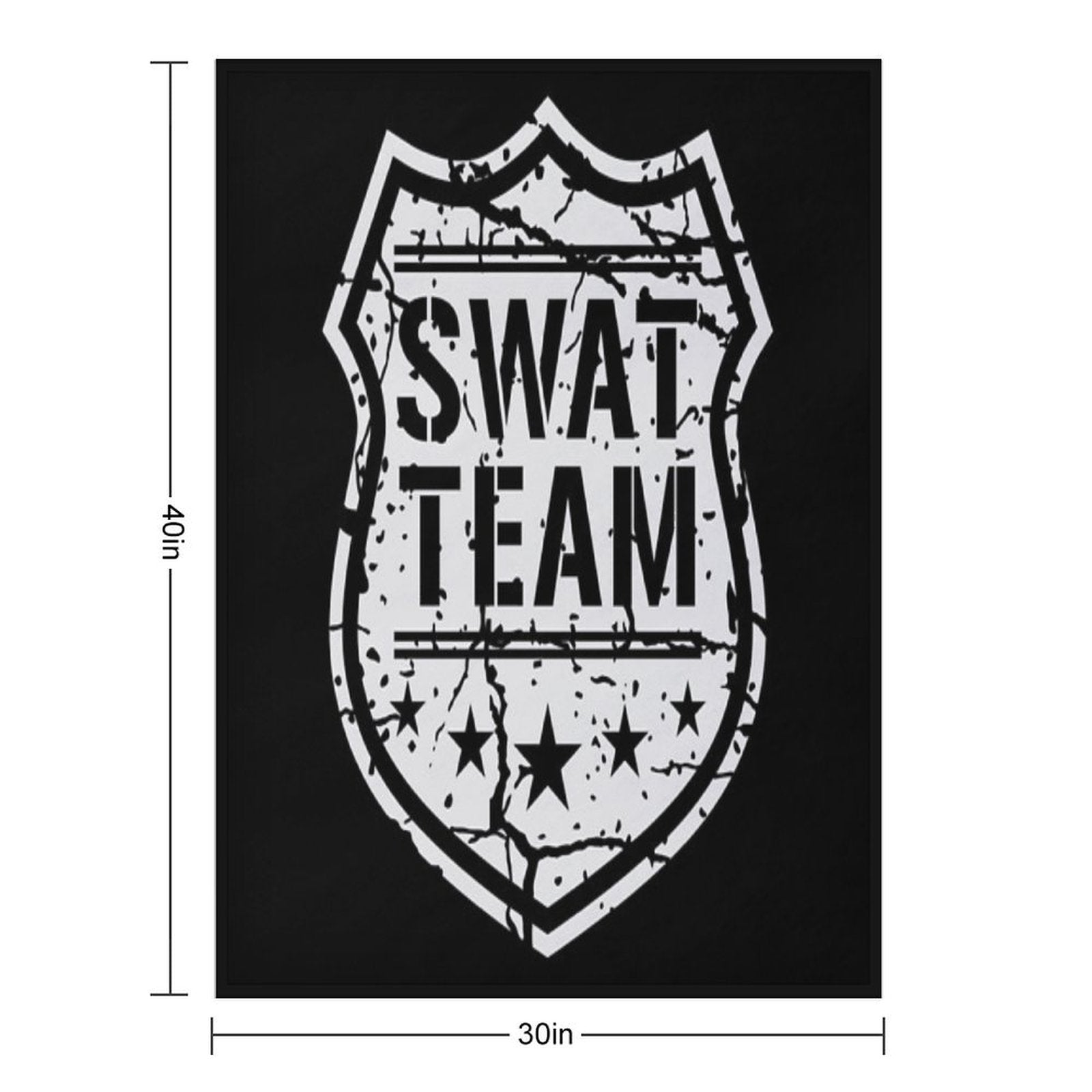Swat Team Shield Versatility Throw Blanket