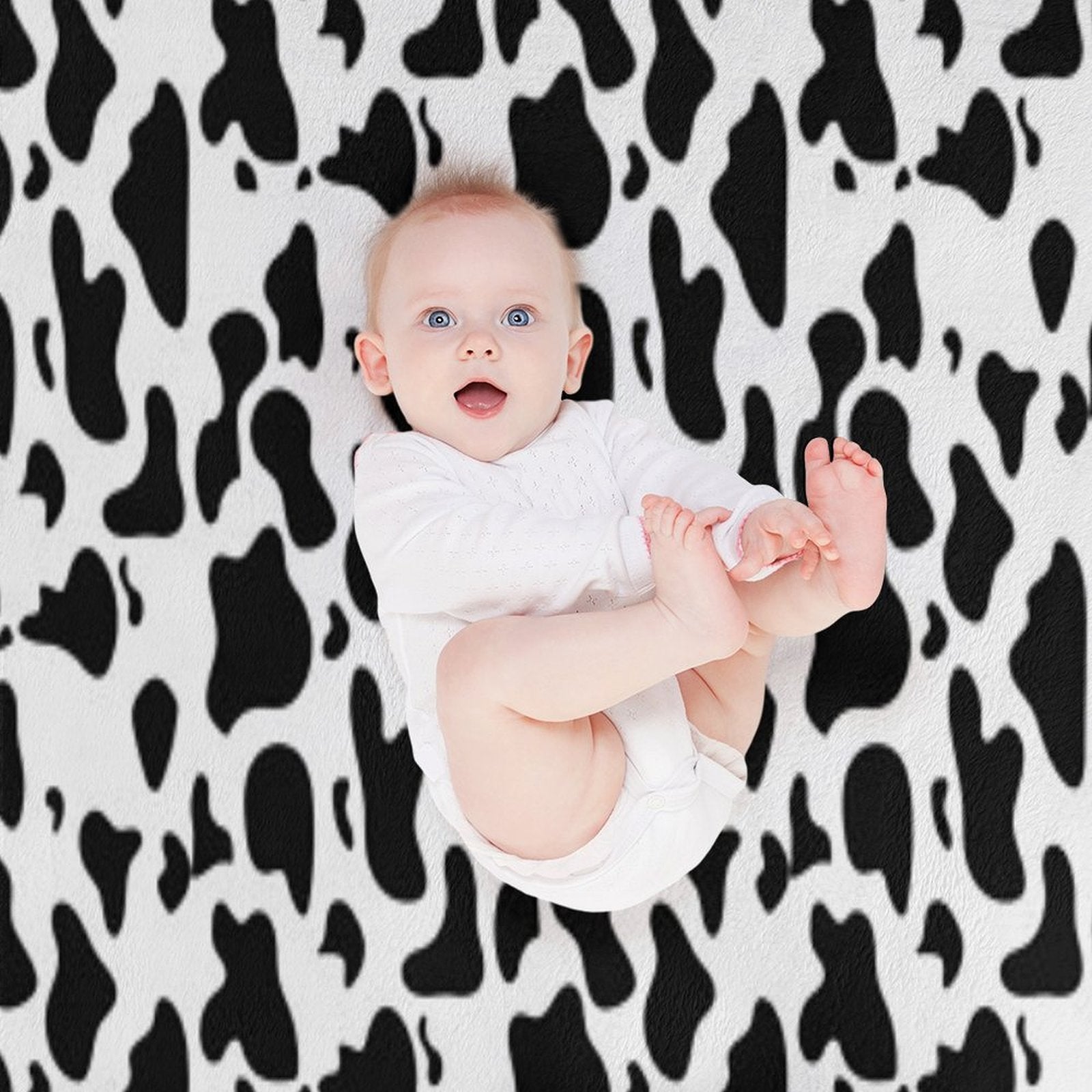 Cow Print Versatility Throw Blanket