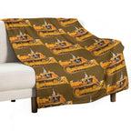 Bulldozer All-season Throw Blanket