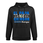 El Papa Mas Chingon Nicaragua Latino Nicaraguan Dad Durable Construction Hoodie