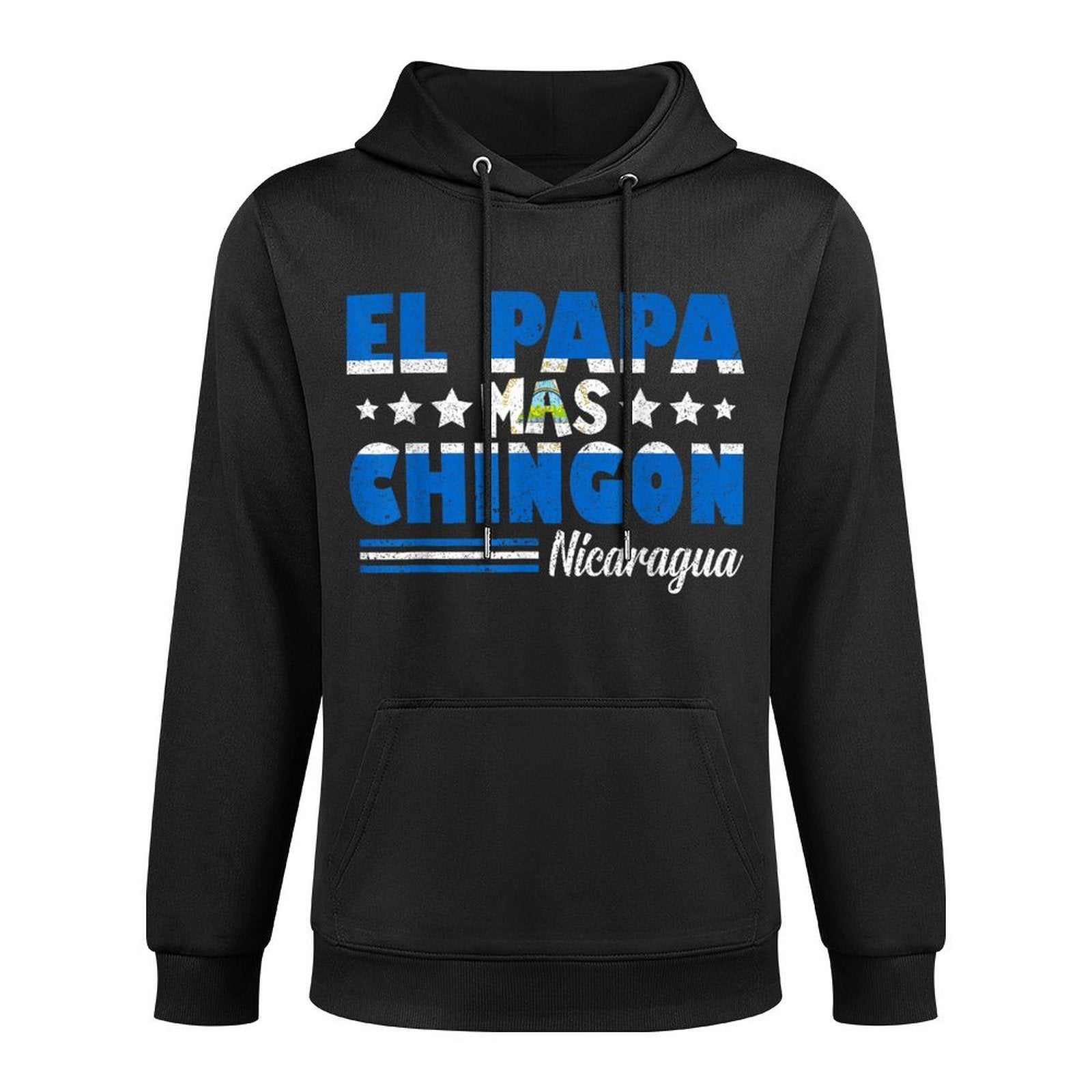 El Papa Mas Chingon Nicaragua Latino Nicaraguan Dad Durable Construction Hoodie