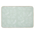 Green Leaves Pattern  Easy To Clean Bath Mat