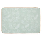 Green Leaves Pattern  Easy To Clean Bath Mat
