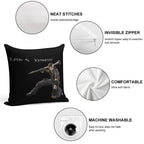 Resident Evil 4 Leon S Kennedy Soft Luxury Feel Throw Pillow