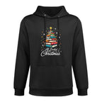 All Booked For Christmas Book Christmas Book Lover Librarian Customizable Surface Hoodie