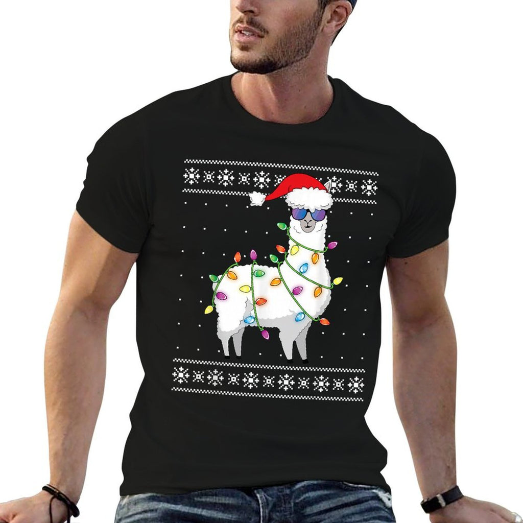 Alpaca Christmas Tree Funny Ugly Christmas Sweater  Graphic-printed T-Shirt