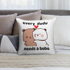 Every Dudu Needs A Bubu Soft Multiple Sizes Throw Pillow