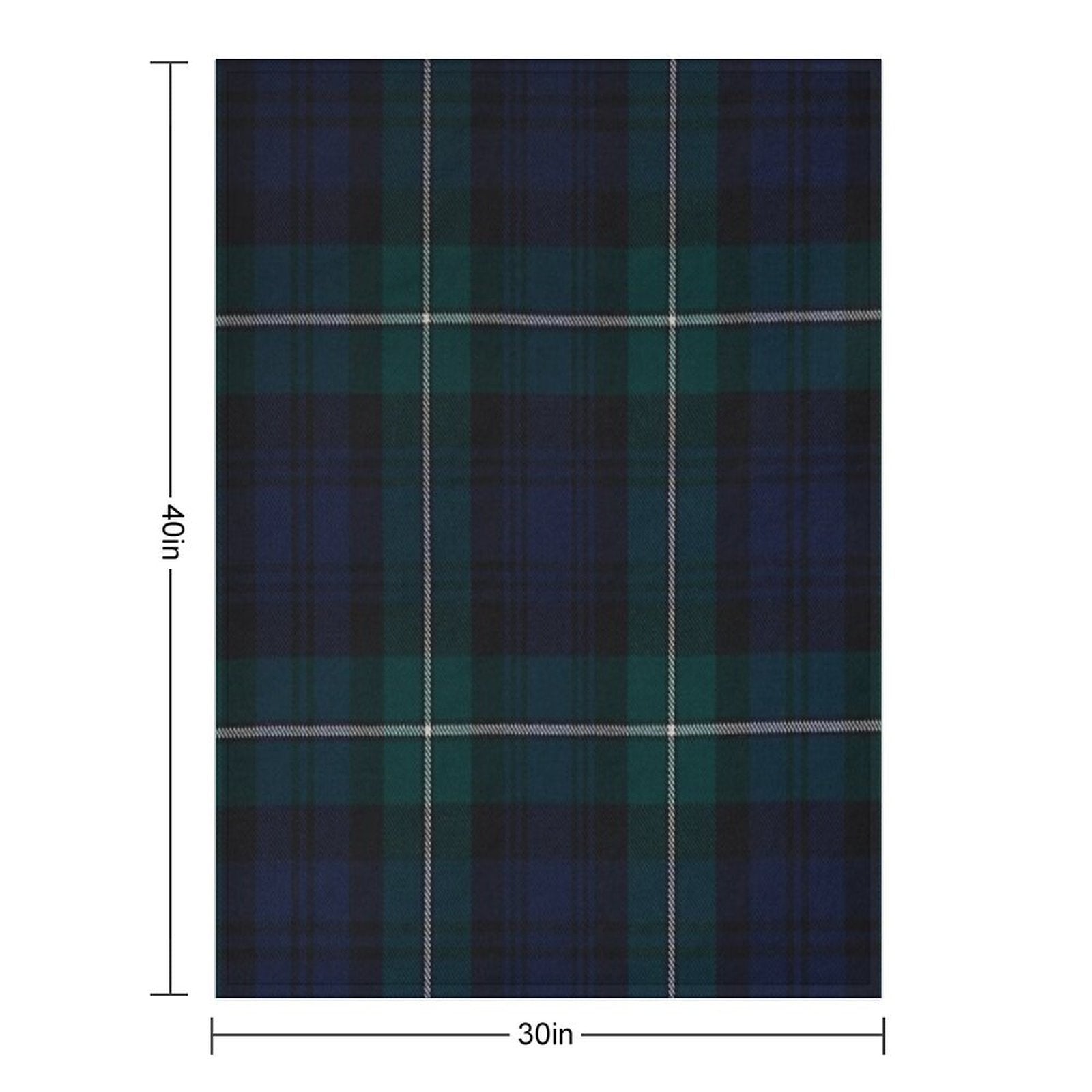 Forbes Scottish Tartan Sustainable Throw Blanket