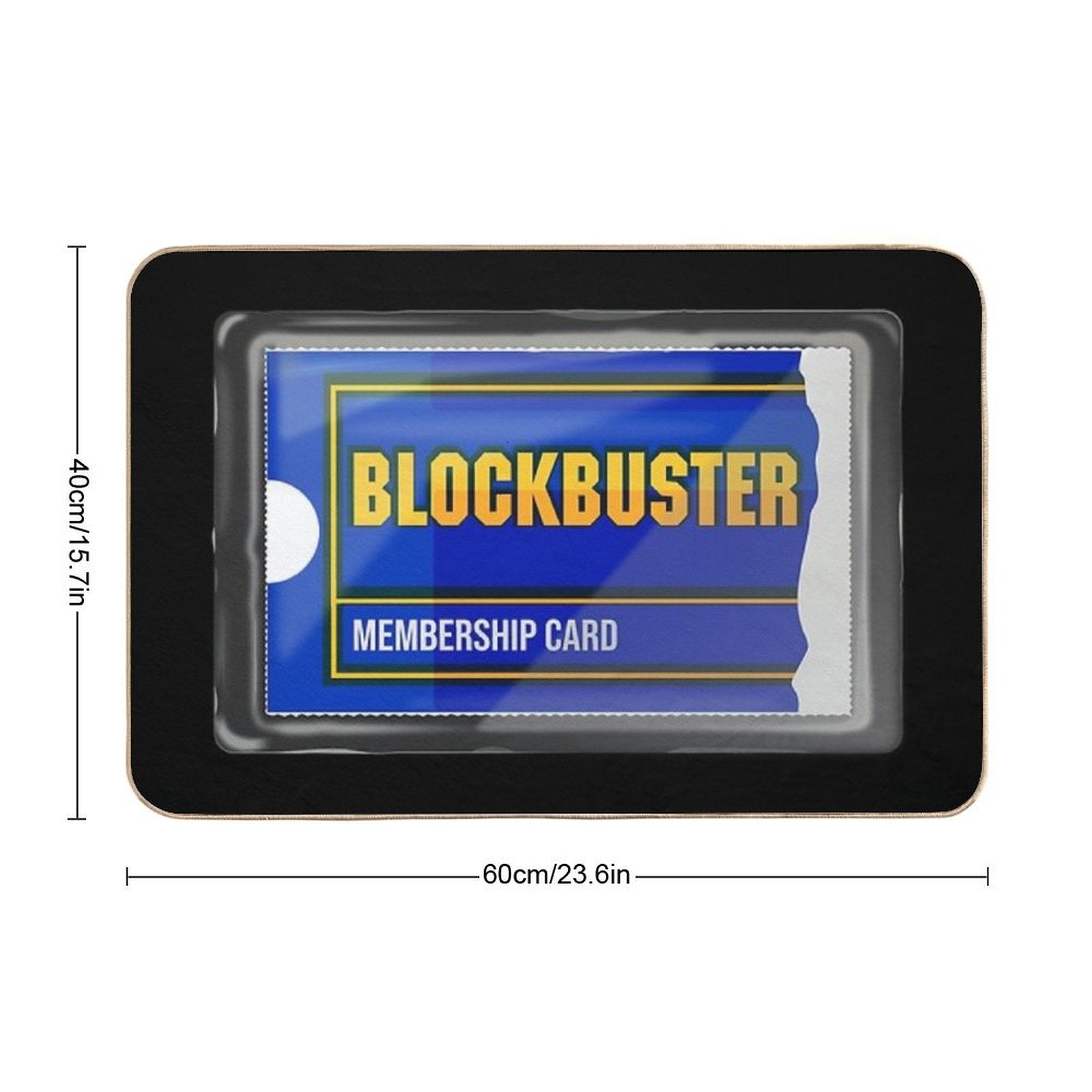 Blockbuster Laminated Membership Card Art  Absorbent Bath Mat