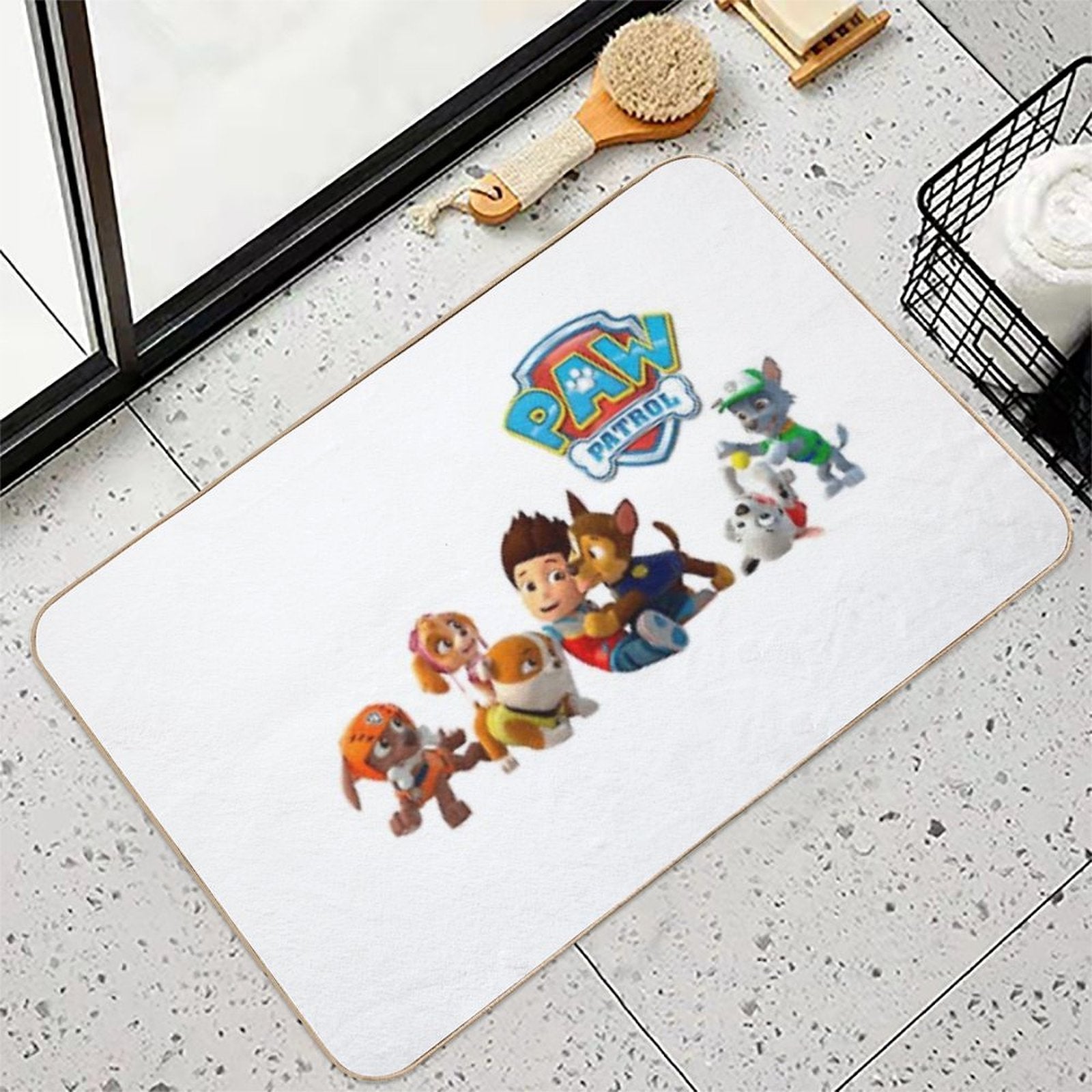 Paw Patrol Ryder And Pups  Absorbent Bath Mat