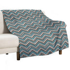 Western Style Crochet Zigzag Shrink-resistant Throw Blanket