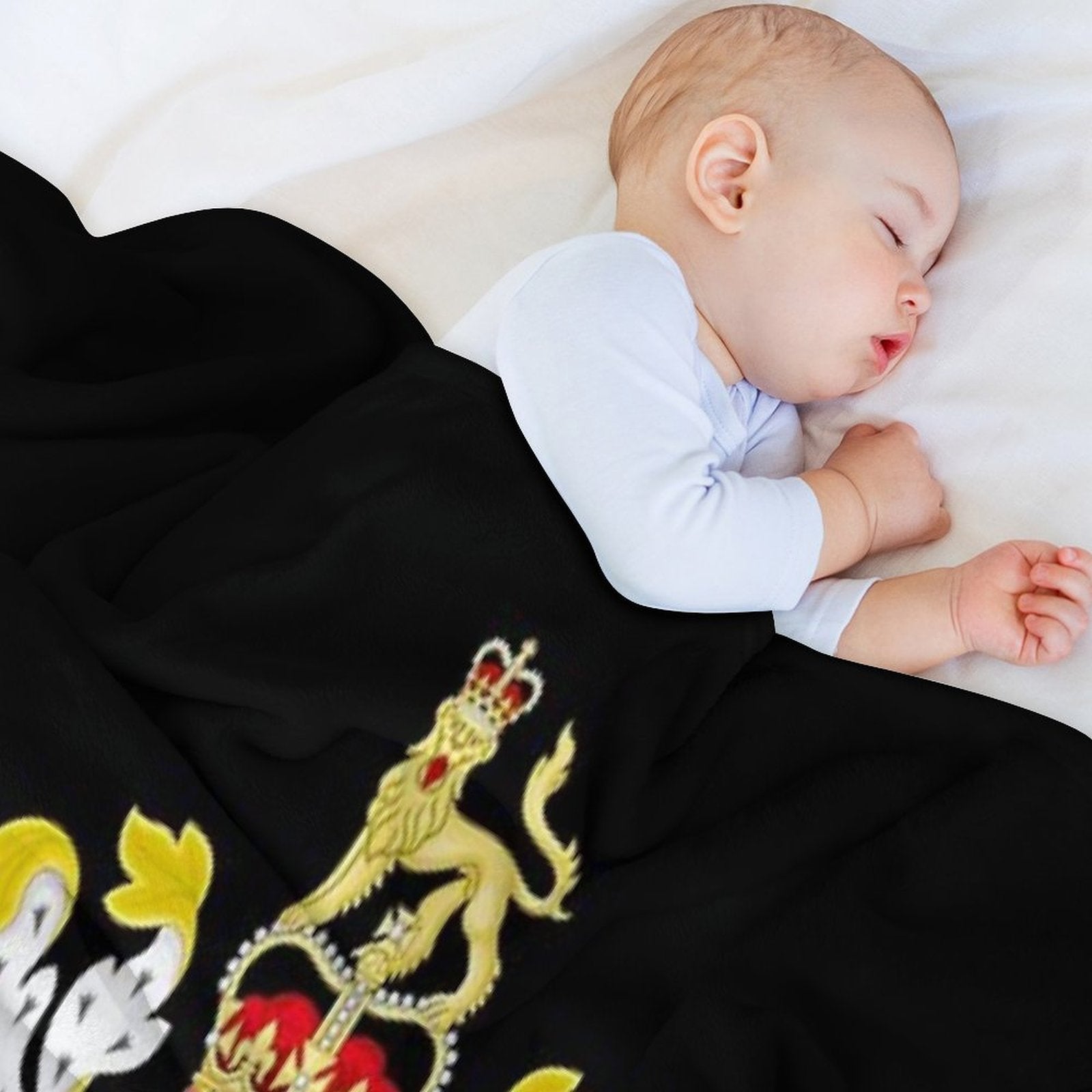 UK Royal Coat of Arms Quick-dry Throw Blanket