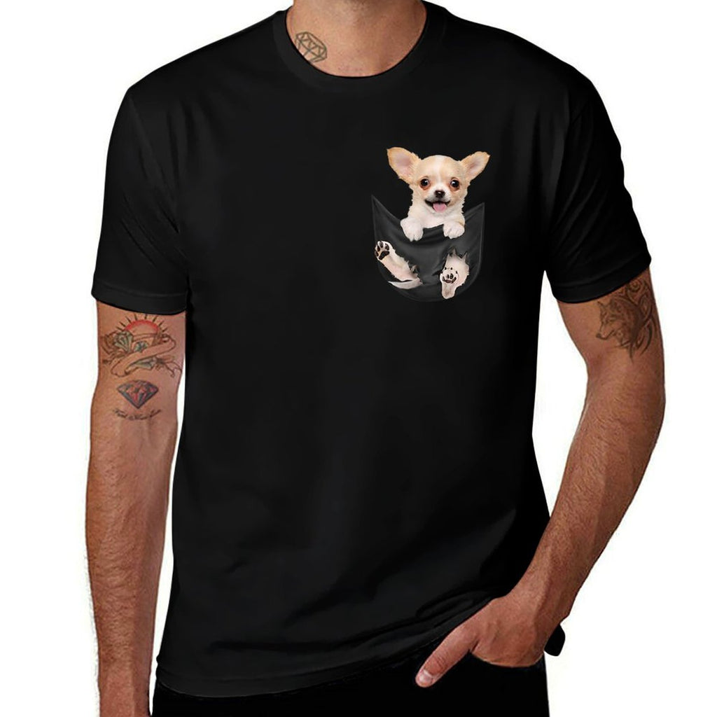 Funny Chihuahua in Your Pocket for Chihuahuas Lovers  Slim-fit Cut T-Shirt
