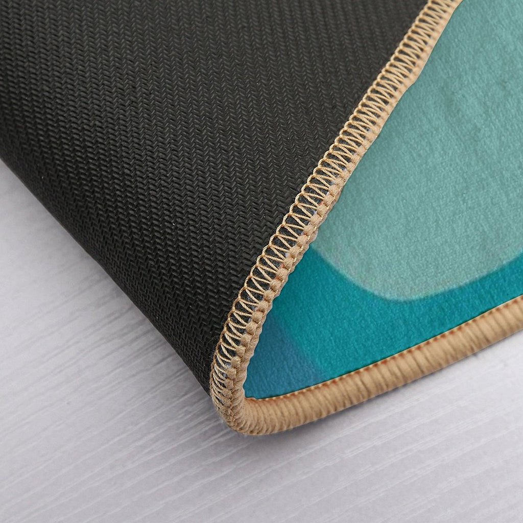 Retro Summer Swirl Wave #1 #minimal #decor #art  Rapid-Drying Bath Mat