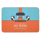 Le Mans Minimal Retro B  Easy Maintenance Bath Mat
