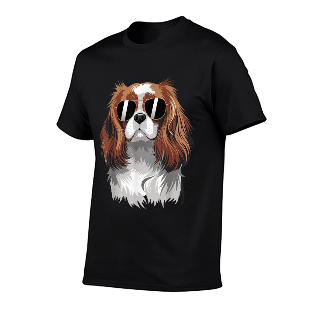 Funny Proud Cavalier King Charles Spaniel Dog  Oversized Silhouette T-Shirt