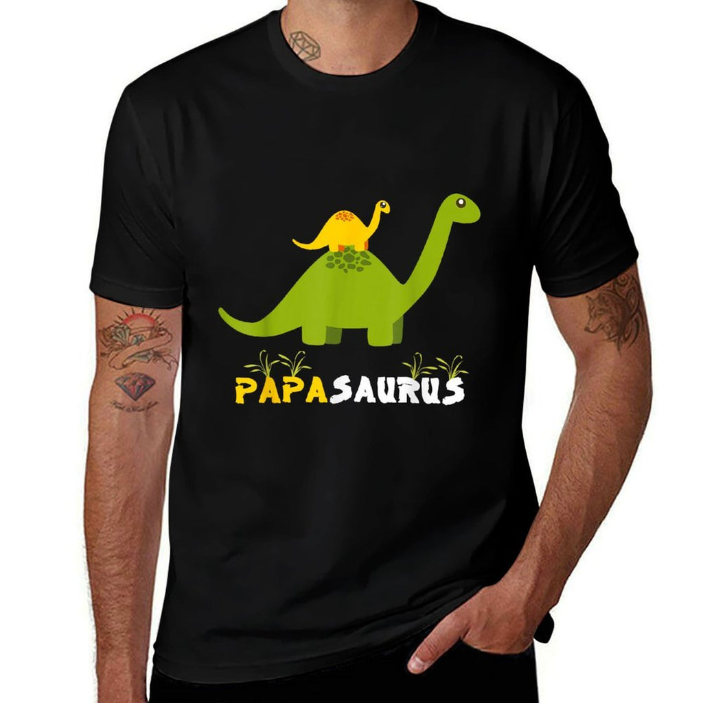 Papasaurus Dinosaur Father Funny Papa Saurus  Classic T-Shirt