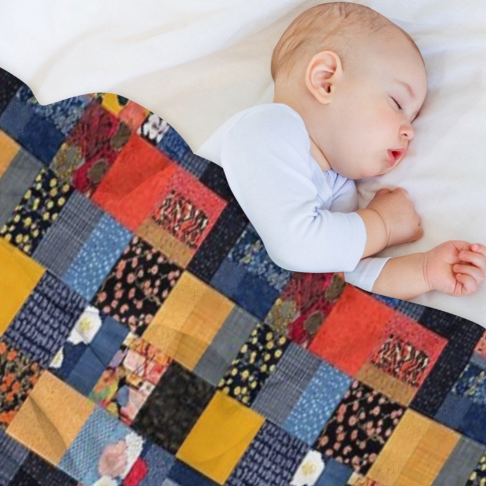 Timeless Korean Patchwork Wrinkle-free Throw Blanket