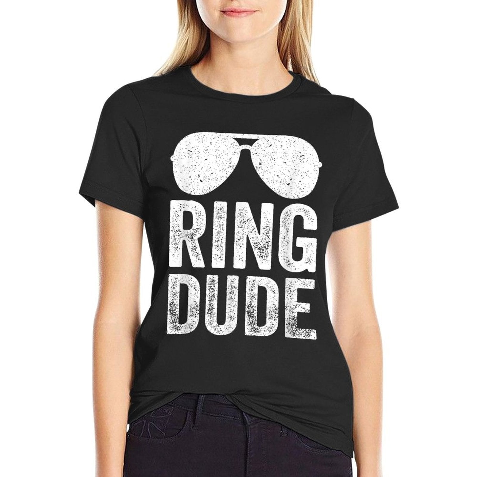 Cute Boys Ring Dude Bearer Funny Wedding  Moisture-wicking T-Shirt