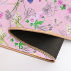 Wild Flower Pink  Stain-Proof Bath Mat